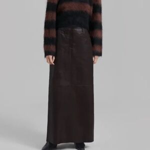 NWT GESTUZ Leather Maxi Skirt - sz EU 38/US6